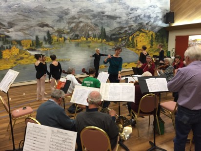 Rehearsal with ballet