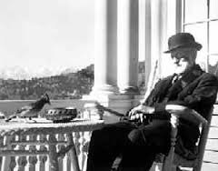 F.O. Stanley on the porch