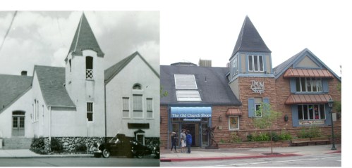 Old Church Shops then and now
