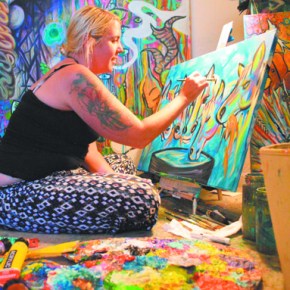 Artist brightens mountain town with color,&nbsp;creativity